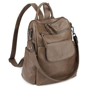 Backpack Purse for Women Vegan Leather Ladies Fashion Travel Shoulder Bag🐊